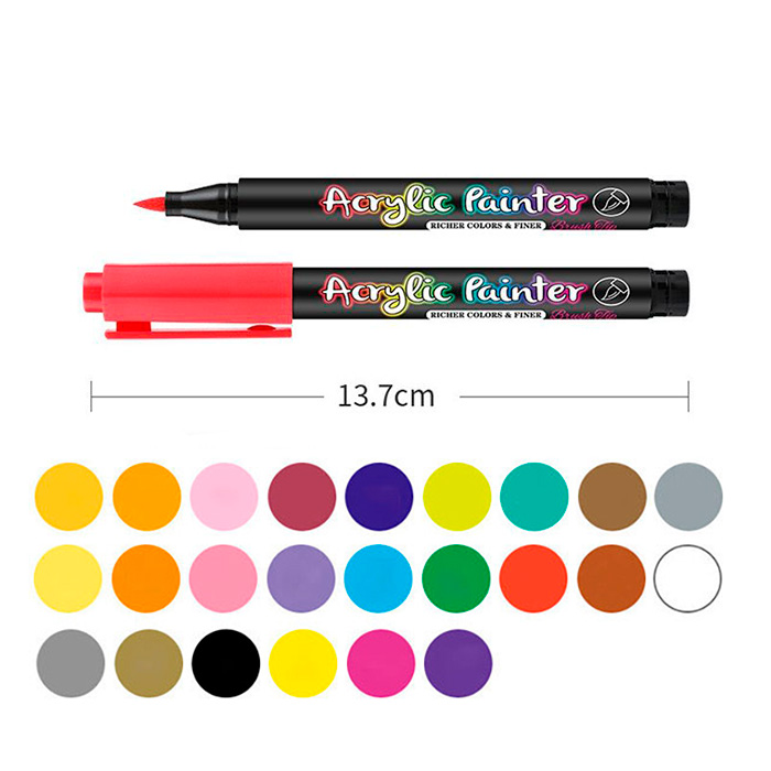AcrylicMarkers, akrylové fixky (24 ks) - Image 2