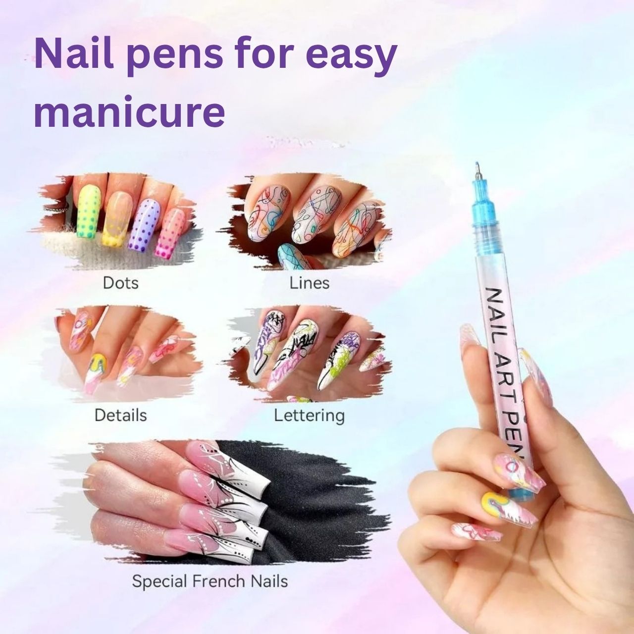 Sada farebných pier na maľovanie nechtov, ArtNails - Image 8