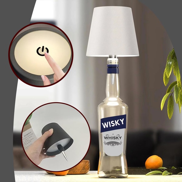 Bezdrôtová lampa na fľaše - Image 8