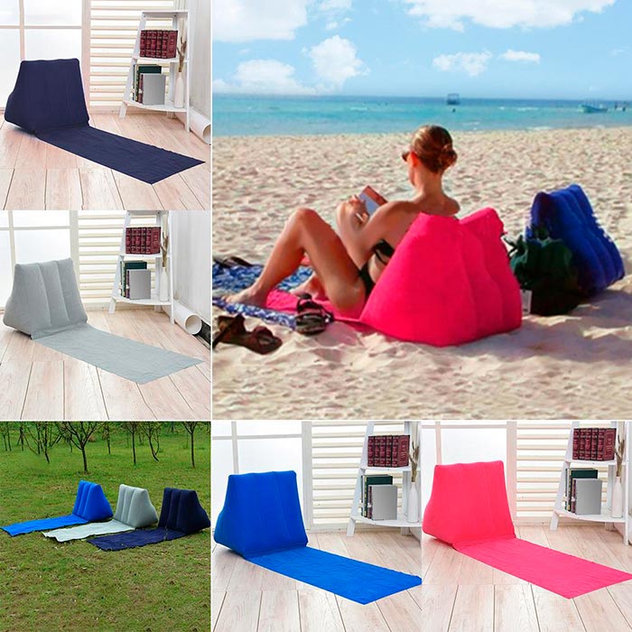 Kompaktný plážový vankúš má ergonomický dizajn a dokonalú oporu chrbta, vďaka čomu sa postará o príjemný a pohodlný odpočinok!