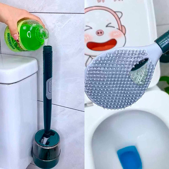 BestBrush, revolučná toaletná kefa s tlačidlom na dávkovanie čistiaceho prostriedku - Image 8
