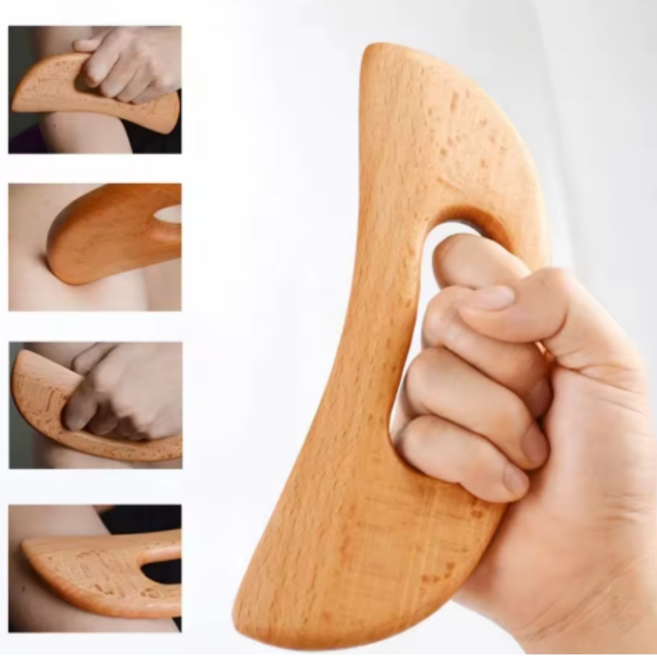 BodyGuaSha, drevený masážny nástroj na celkové uvoľnenie tela - Image 8
