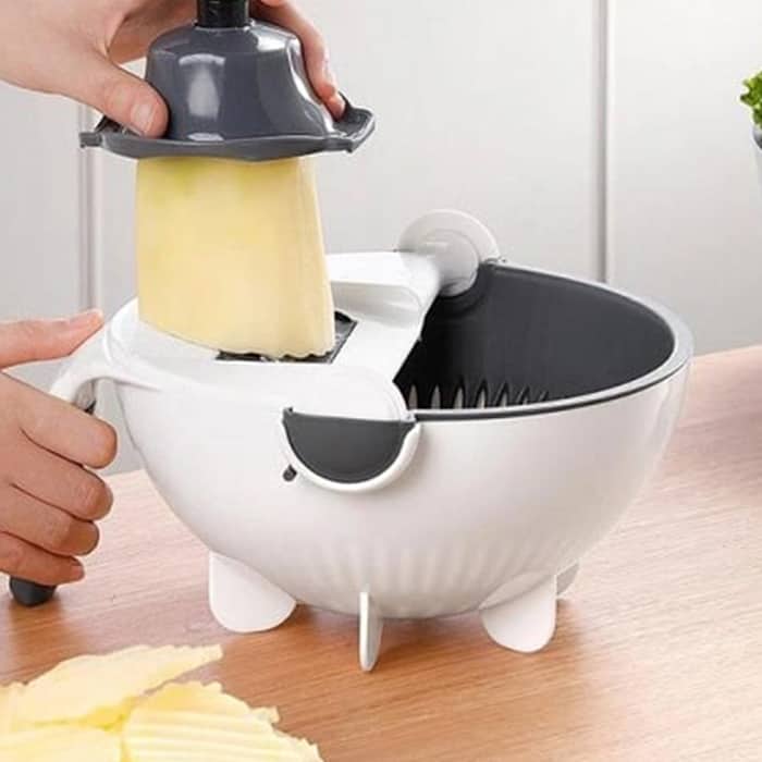 BowlCutter, multifunkčný krájač s pridaným cedidlom a ručným škrabkou - Image 8