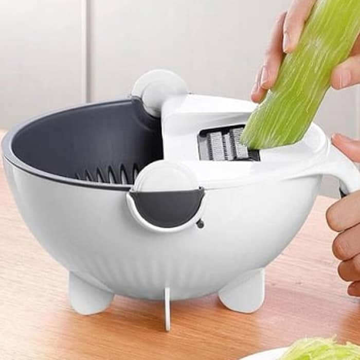 BowlCutter, multifunkčný krájač s pridaným cedidlom a ručným škrabkou - Image 9