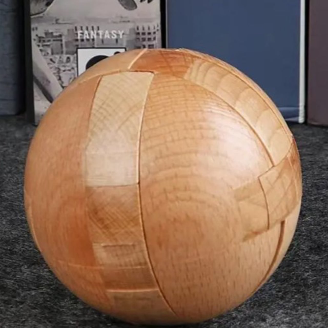 BrainTeaser, drevená skladačka v tvare gule - Image 3