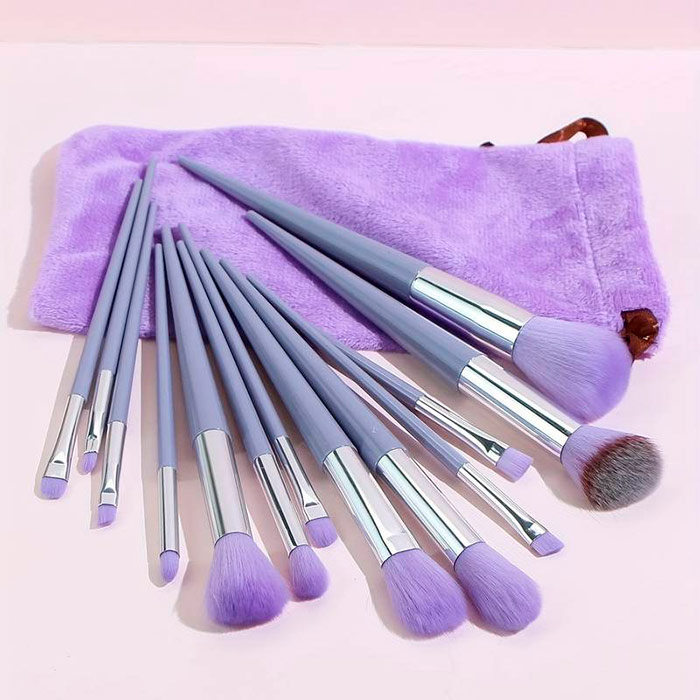 BrushSet, 13-dielna sada štetcov na líčenie s puzdrom na prenášanie - Image 4