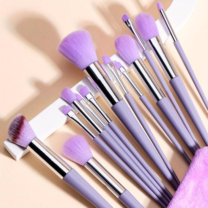 BrushSet, 13-dielna sada štetcov na líčenie s puzdrom na prenášanie - Image 5