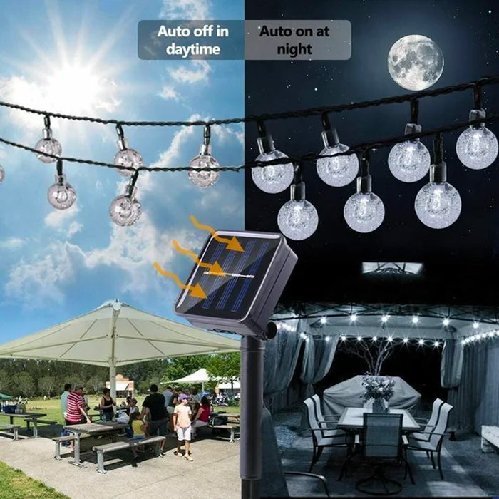 BulbLights, 50 vnútorných a vonkajších retro LED svetiel, ktoré sa nabíjajú solárnou energiou - Image 3