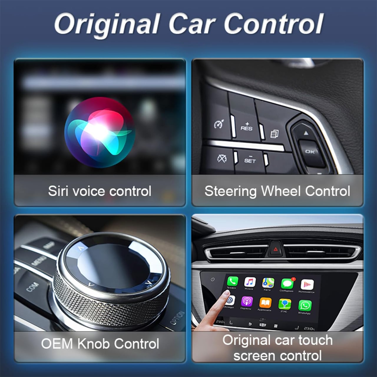 CarPlay, USB kľúč pre bezdrôtové pripojenie auta s Apple CarPlay a Android Auto - Image 2
