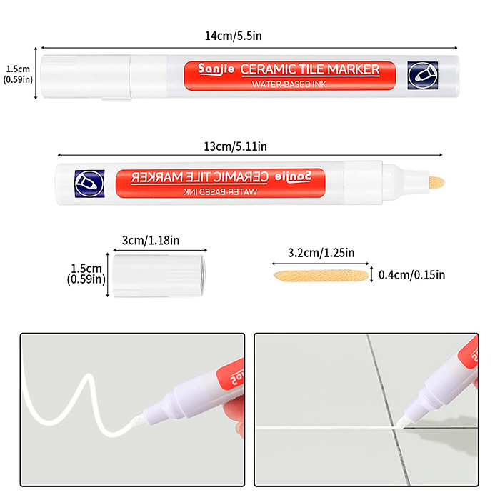 CeramicTilePen, ceruzka na farbenie škárovacej malty - Image 2