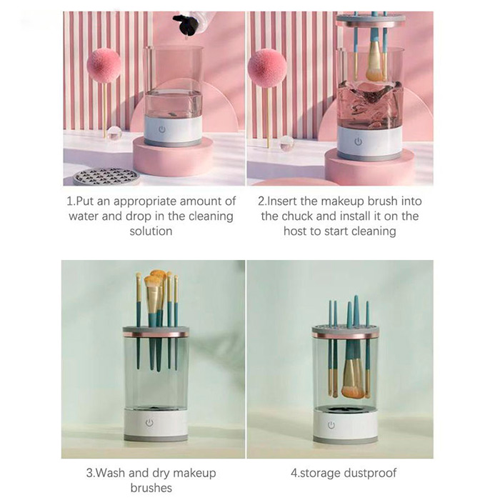 CleanMakeup, zariadenie na čistenie a skladovanie štetcov na make-up - Image 8