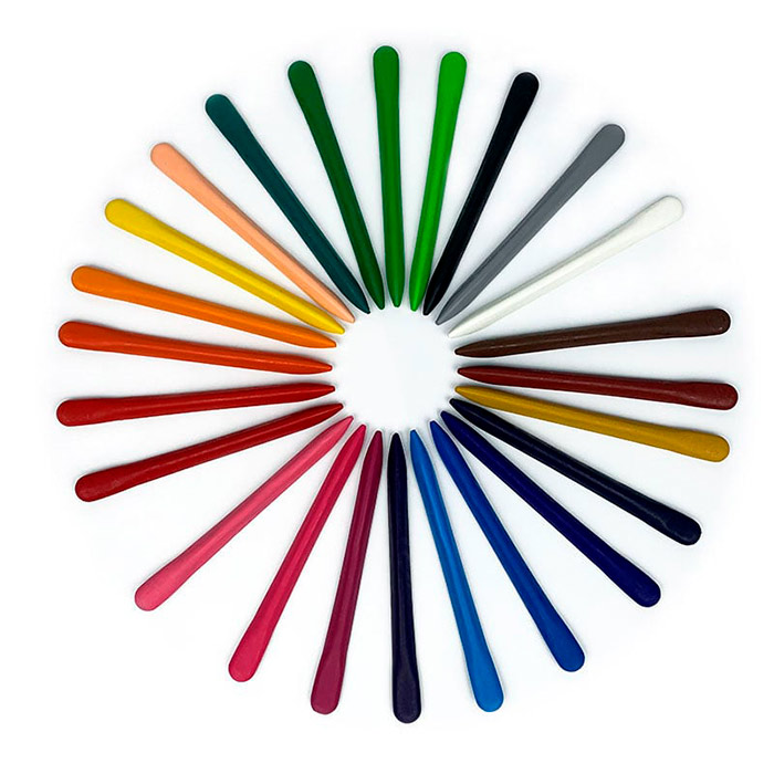 Crayons, kompaktné voskové pastelky (24 kusov) - Image 3