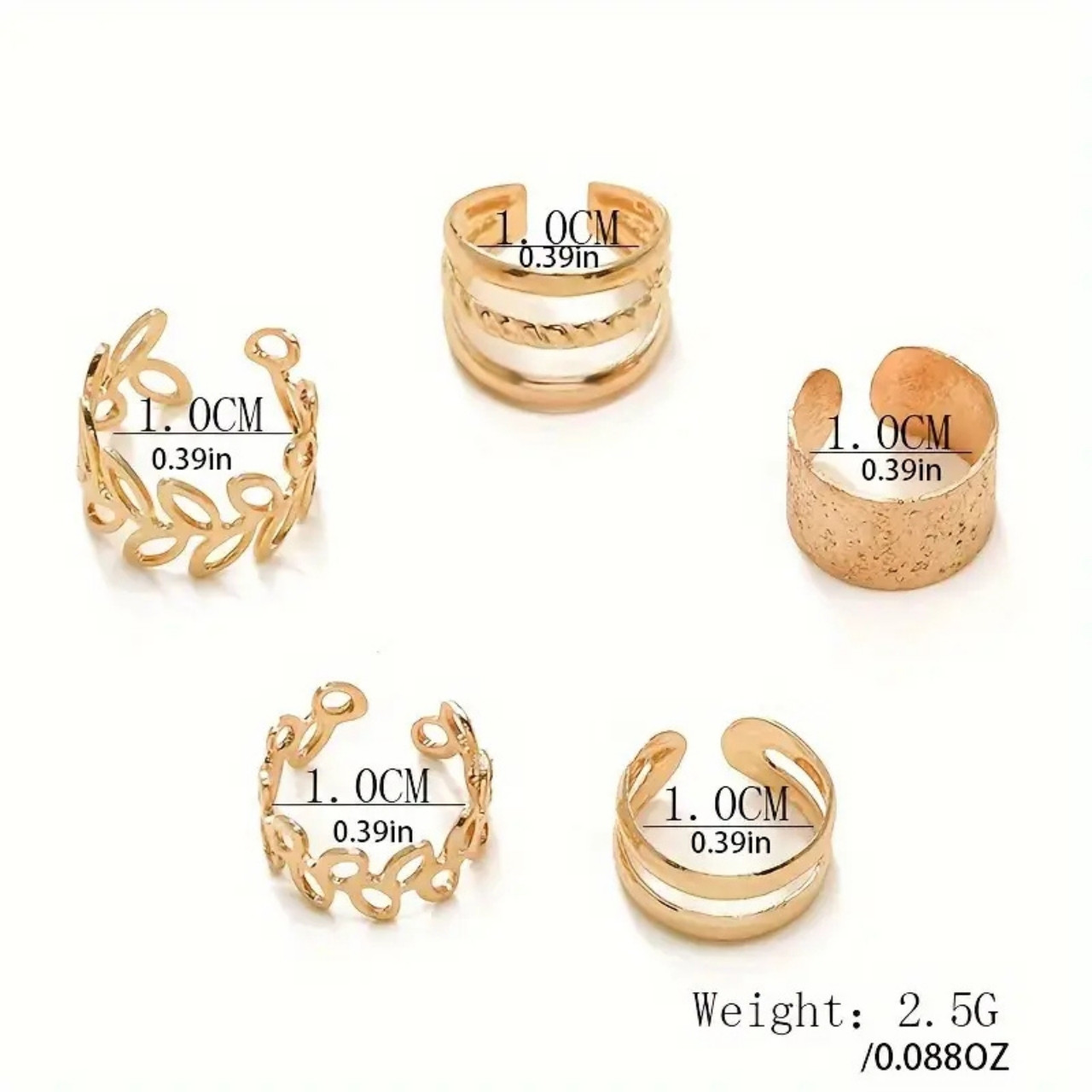 CuffEar, set of 5 non-piercing earrings - Image 5