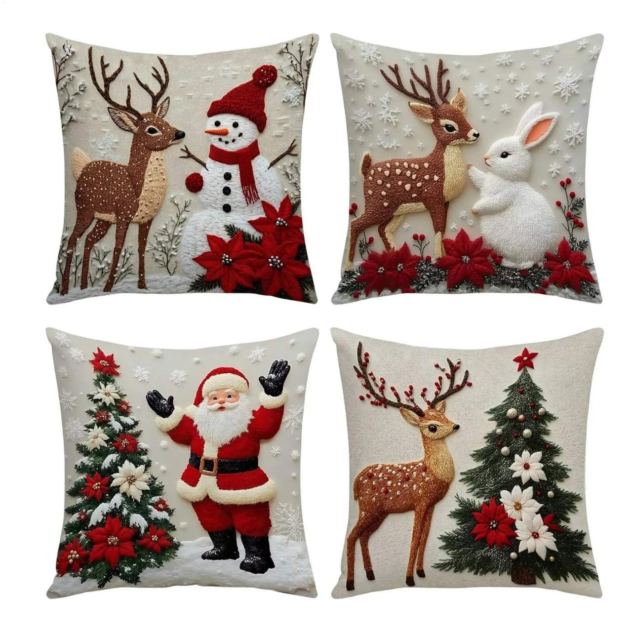 CutePillows, vianočné obliečky na vankúše (4 kusy) - Image 5