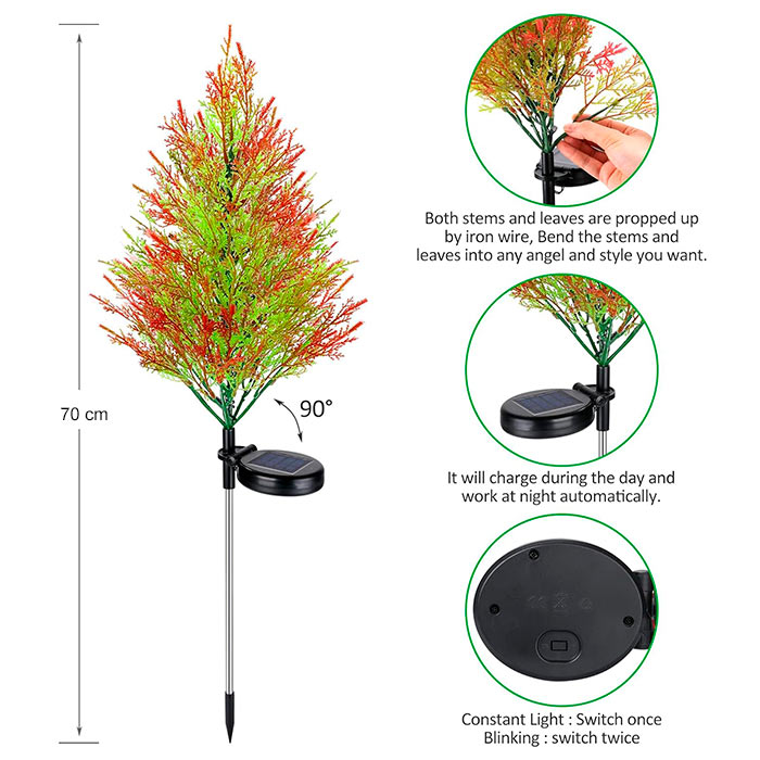 Cypress, solárna lampa v tvare cypresového stromu - Image 2