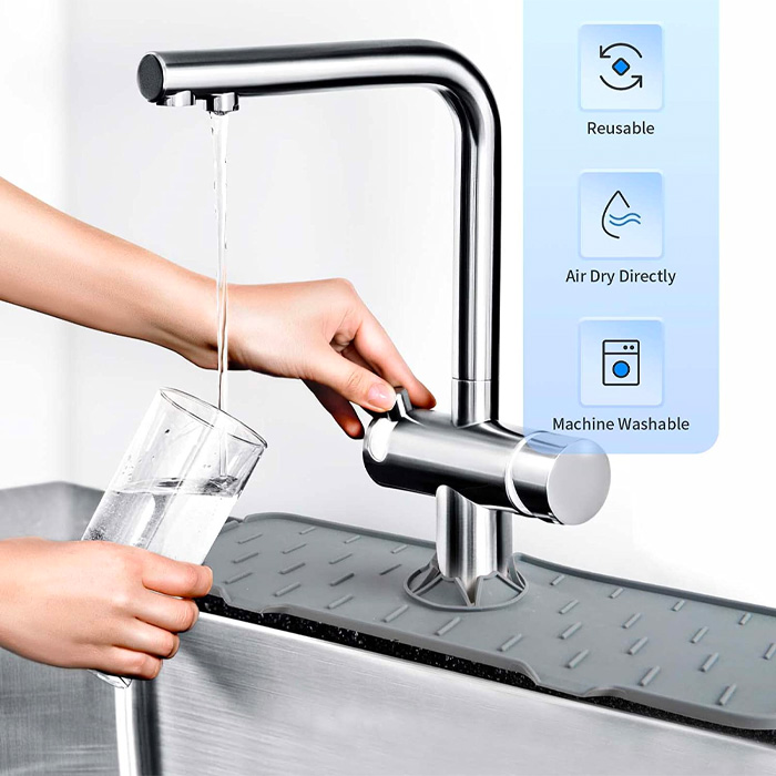 DryingPad, silikónová podložka pre kuchynský alebo kúpeľňový drez - Image 2