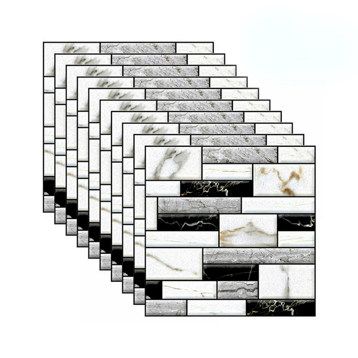 StickMarble, 3D tapety na stenu s mramorovým vzhľadom (10 ks)