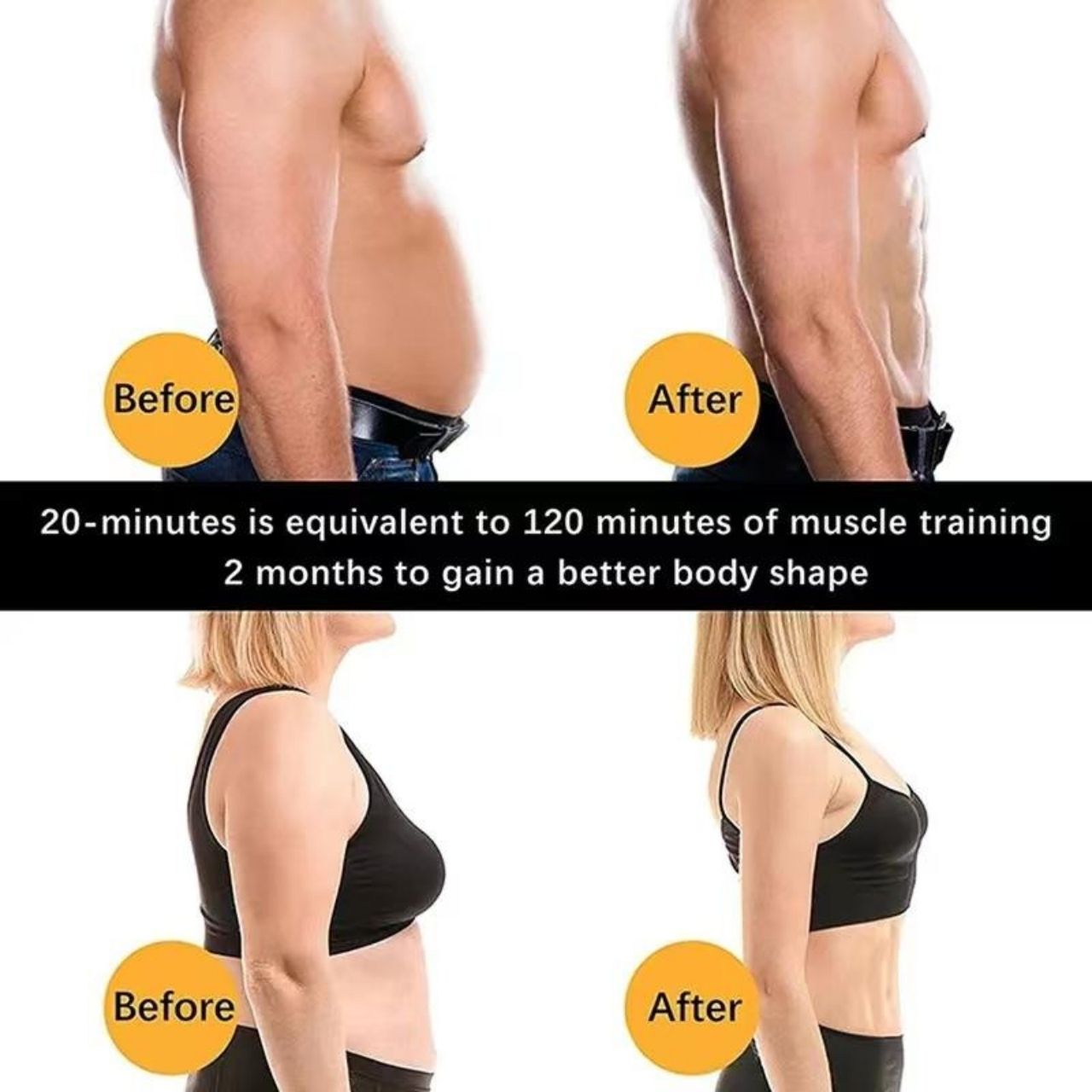 FitnessBelt, pás na stimuláciu brušných svalov - Image 4