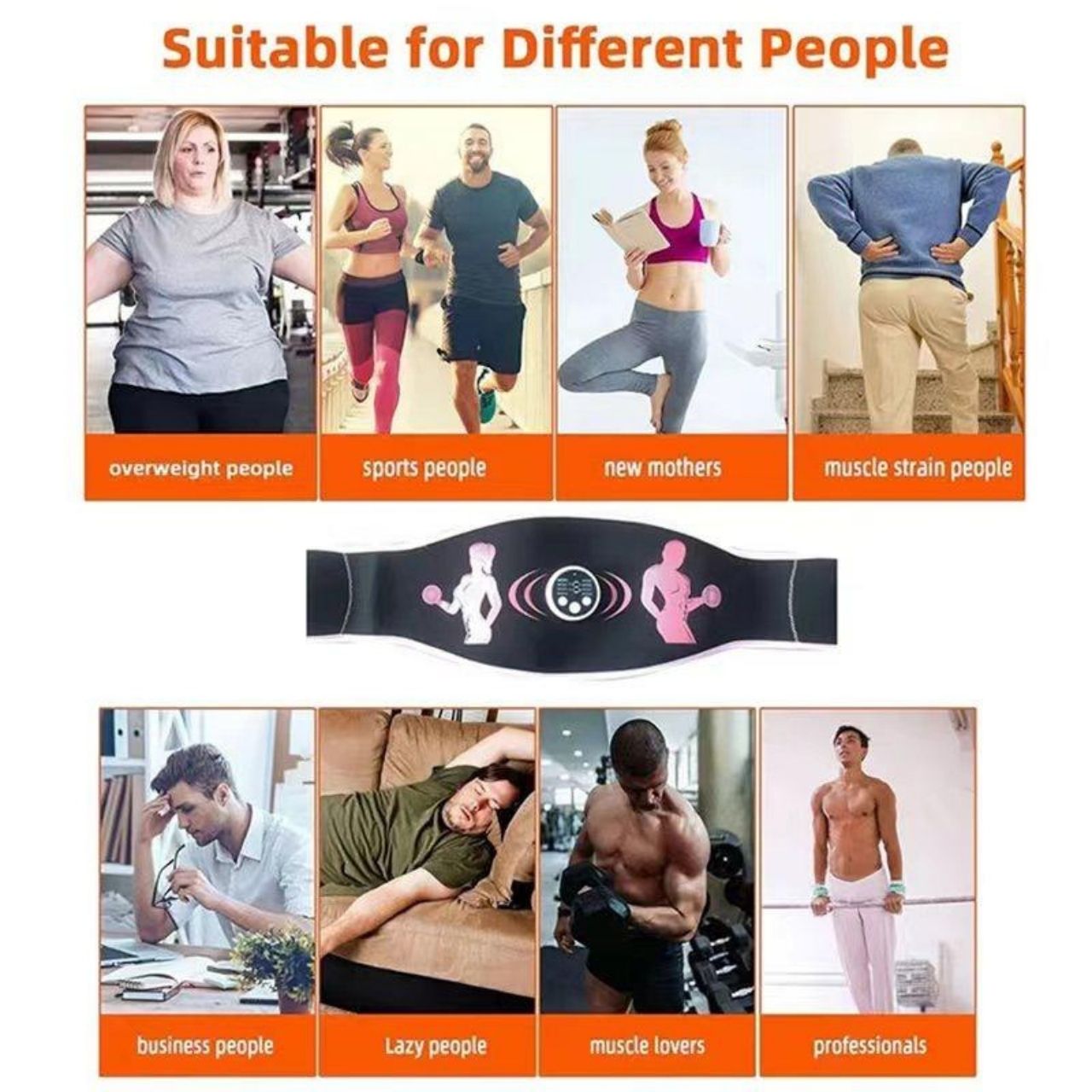 FitnessBelt, pás na stimuláciu brušných svalov - Image 5