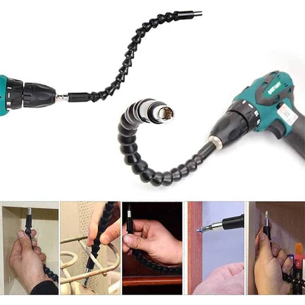 FlexyStar, flexibilný nástavec pre ručné a elektrické vŕtačky + rôzne nástavce - Image 7
