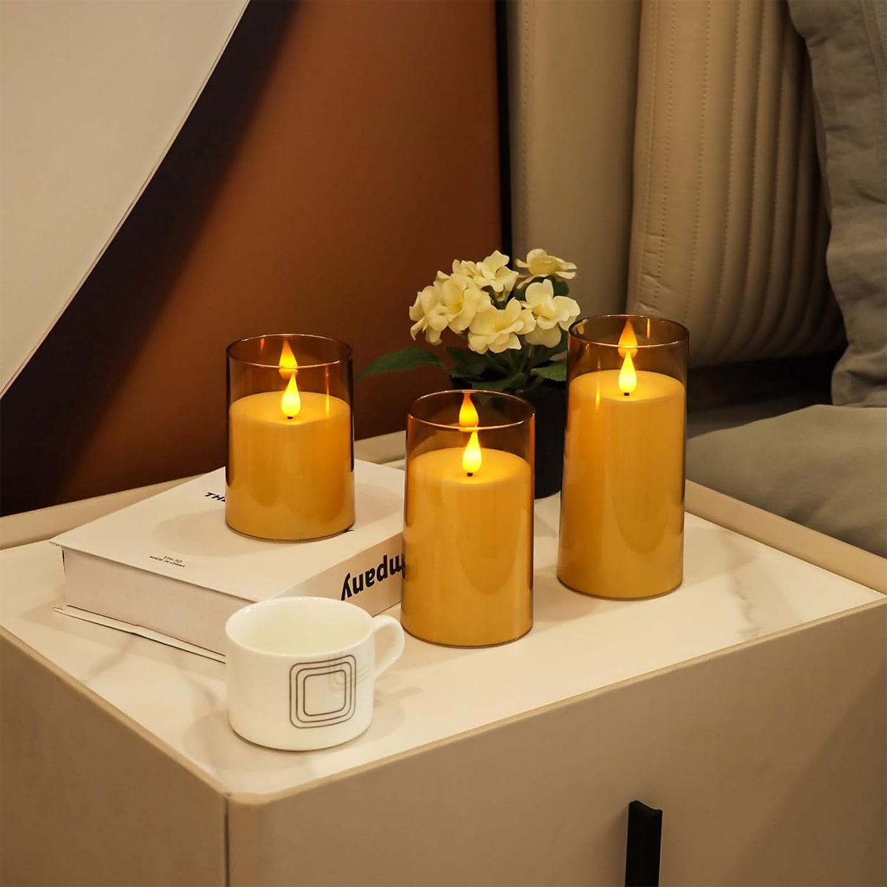FlickCandles, súprava elegantných dekoratívnych sviečok (3 kusy) - Image 2