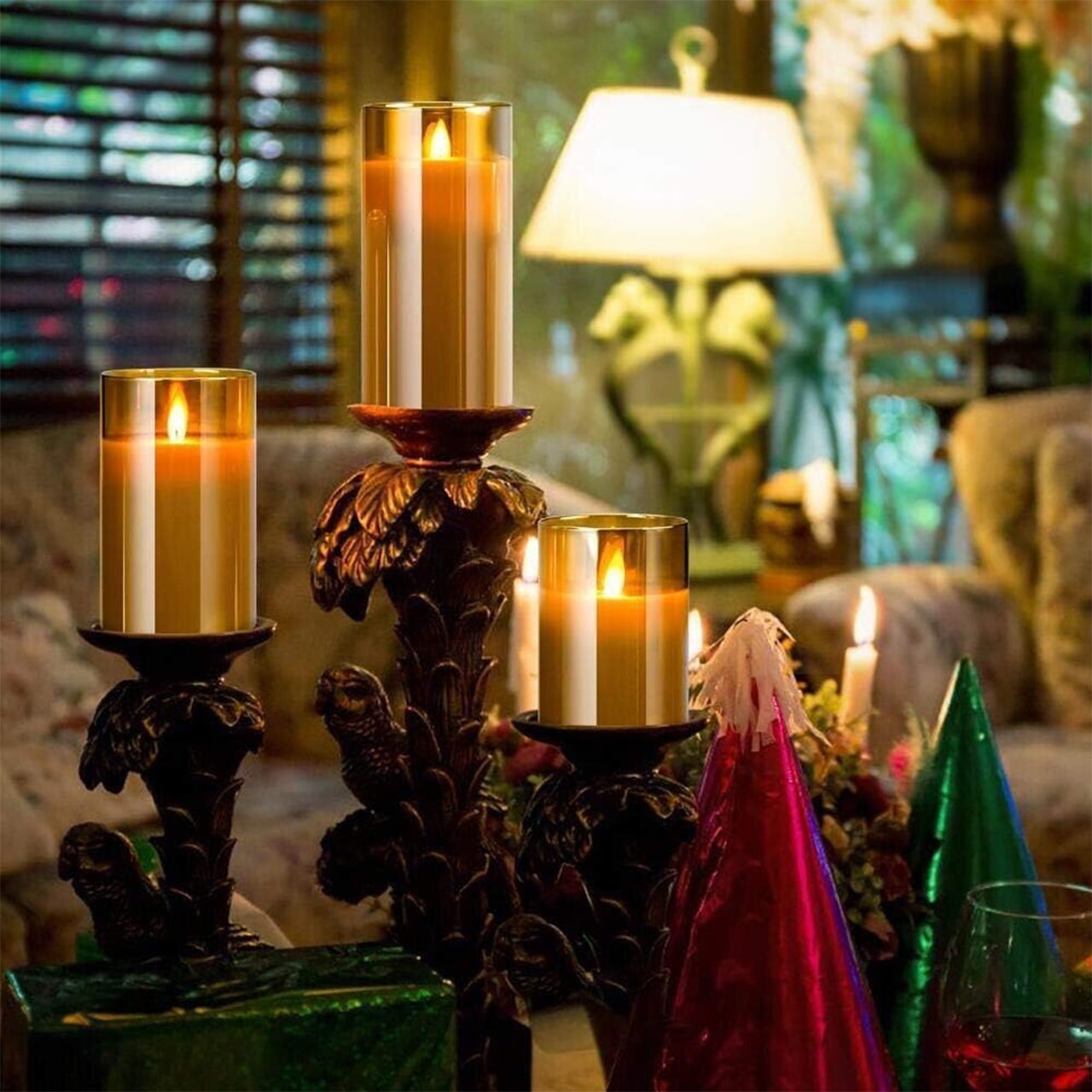 FlickCandles, súprava elegantných dekoratívnych sviečok (3 kusy) - Image 6