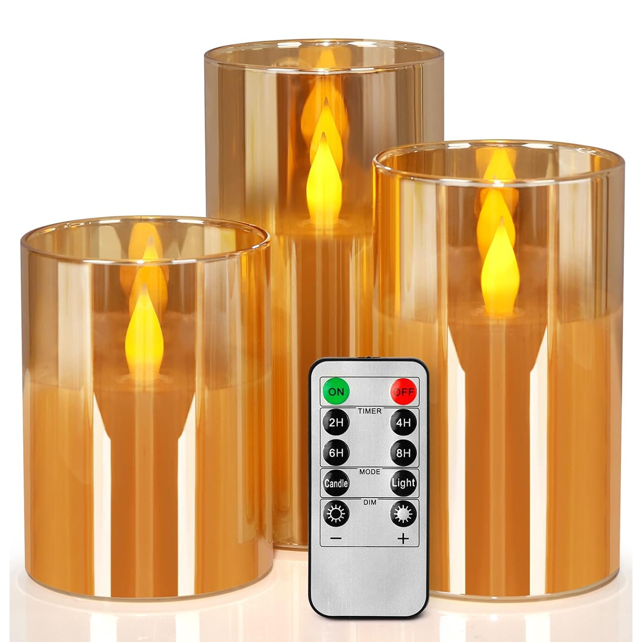 FlickCandles, súprava elegantných dekoratívnych sviečok (3 kusy) - Image 9
