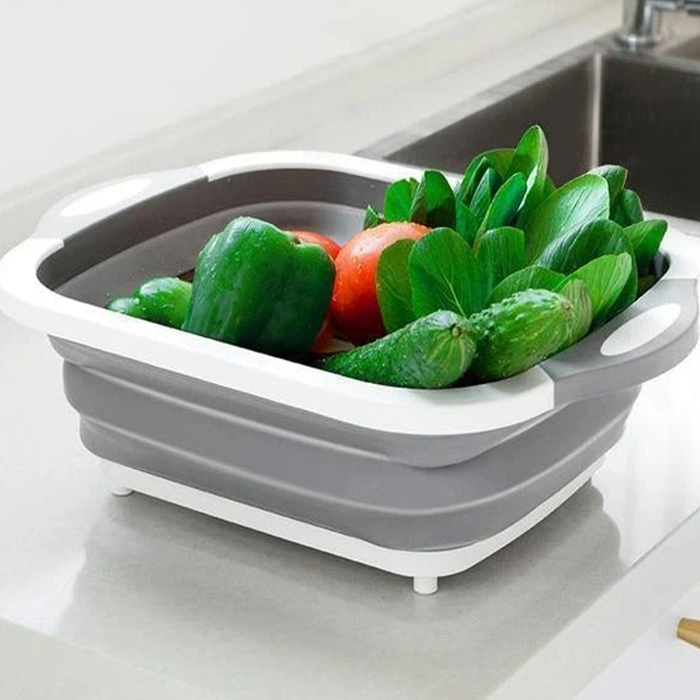 FoldableStrainer, multifunkčné sitko, skladovacia nádoba a doska na krájanie v jednom - Image 3