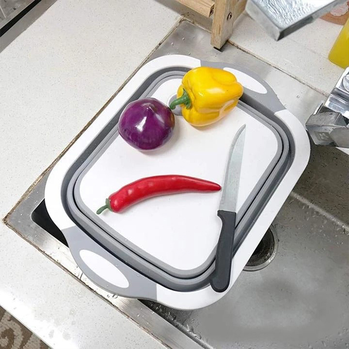 FoldableStrainer, multifunkčné sitko, skladovacia nádoba a doska na krájanie v jednom - Image 4