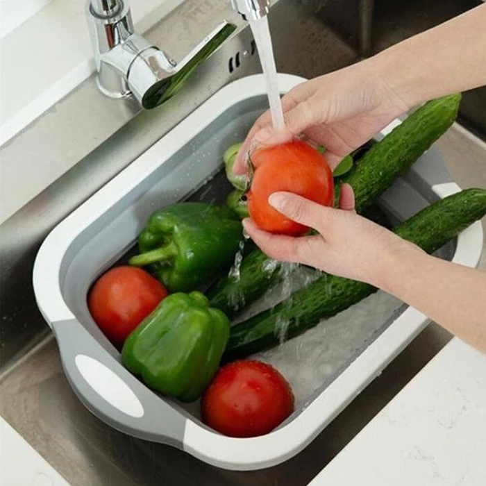 FoldableStrainer, multifunkčné sitko, skladovacia nádoba a doska na krájanie v jednom - Image 5