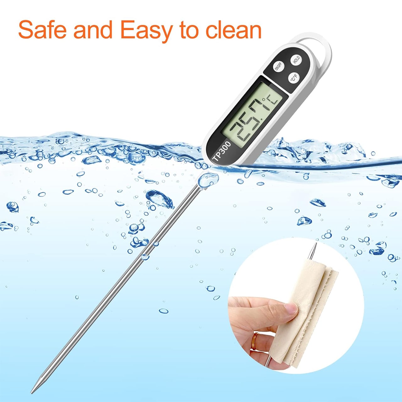 FoodMeter, elektronický digitálny teplomer na meranie teploty jedla a tekutín - Image 2