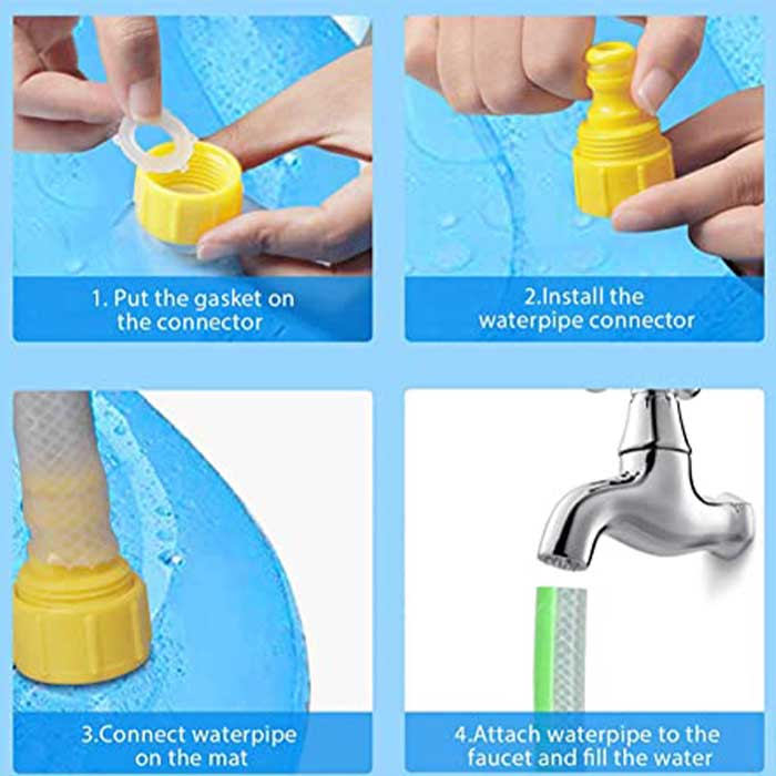 FunPool, nafukovací bazén s fontánou, ktorý je vhodný pre deti a domáce zvieratá - Image 5