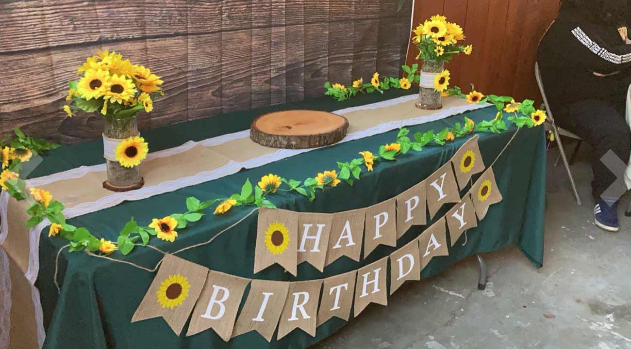 GarlandSunflower, umelá slnečnicová girlanda s prírodným vzhľadom (2 kusy) - Image 10