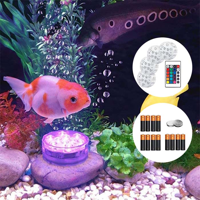 GlowBundle, 4 vodotesné LED svetlá + sada batérií - Image 5
