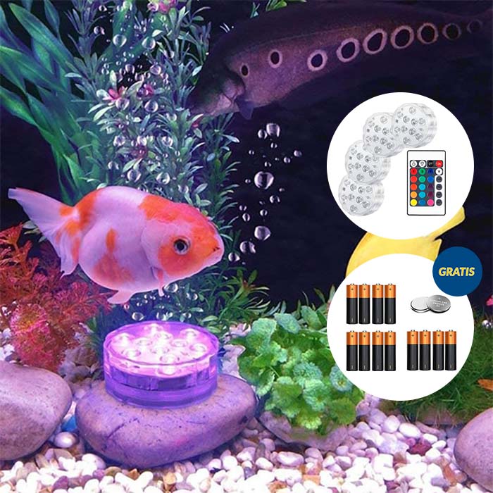 GlowBundle, 4 vodotesné LED svetlá + sada batérií - Image 10