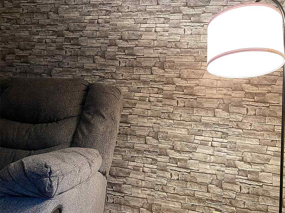 GreyBricks, samolepiace nálepky na stenu s 3D vzhľadom sivých tehál - Image 9