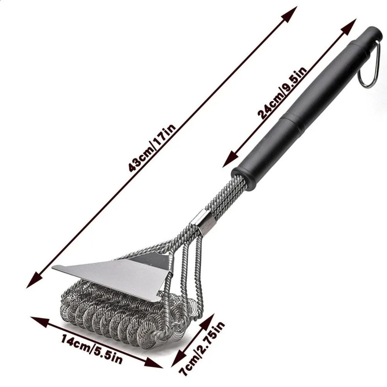 GrillBundle, sada grilovacích podložiek (5 kusov) a kefa na čistenie grilu - Image 5
