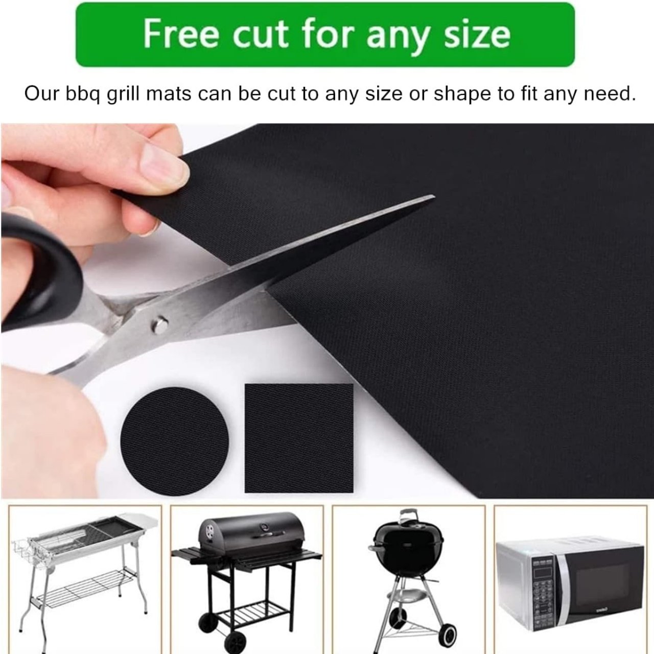 GrillBundle, sada grilovacích podložiek (5 kusov) a kefa na čistenie grilu - Image 6
