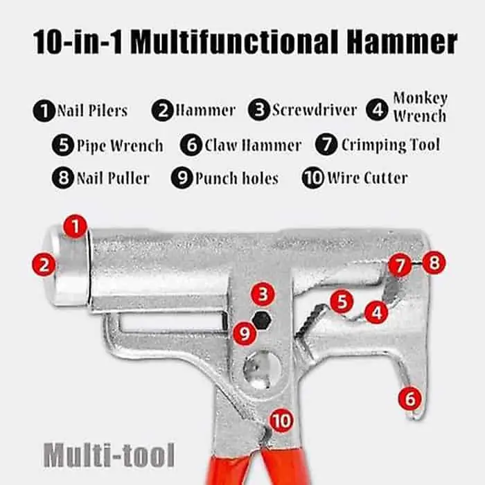 Hammer, kvalitný kladivo na viacúčelové použitie pri opravách domácnosti - Image 3