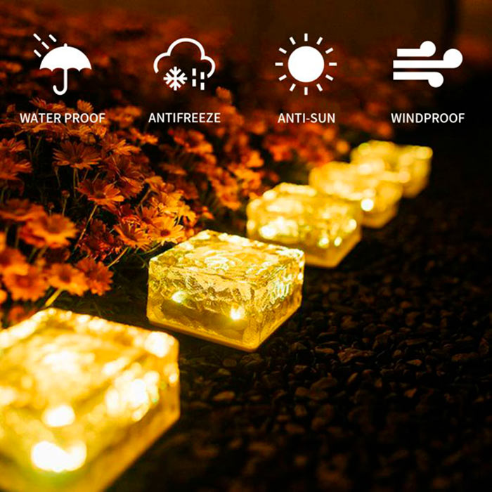 IceCubeLights, solárne záhradné osvetlenie v tvare kocky (2 ks) - Image 3