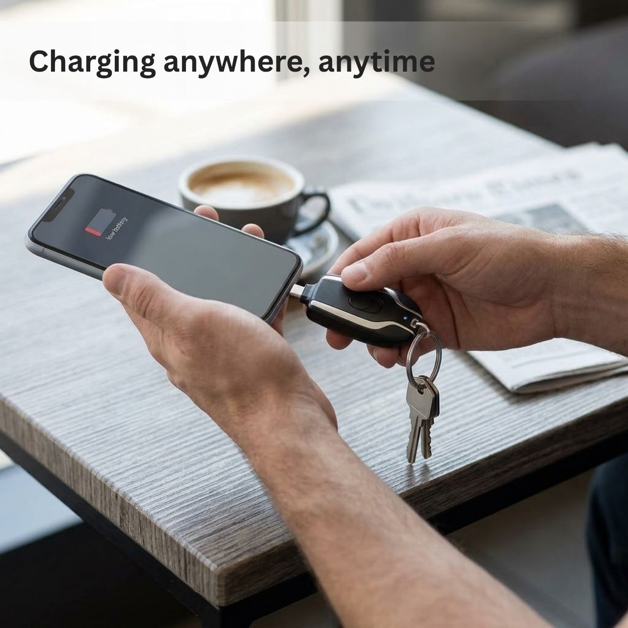 Mini prenosná nabíjačka na telefón, KeyCharger - Image 4