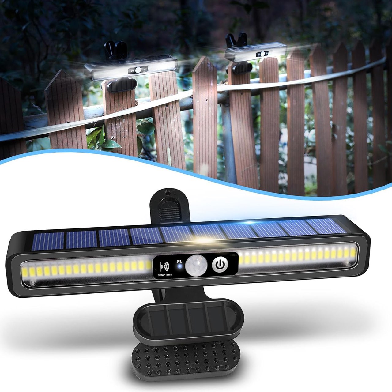 LampClip, vonkajšia solárna lampa s pohybovým senzorom - Image 9