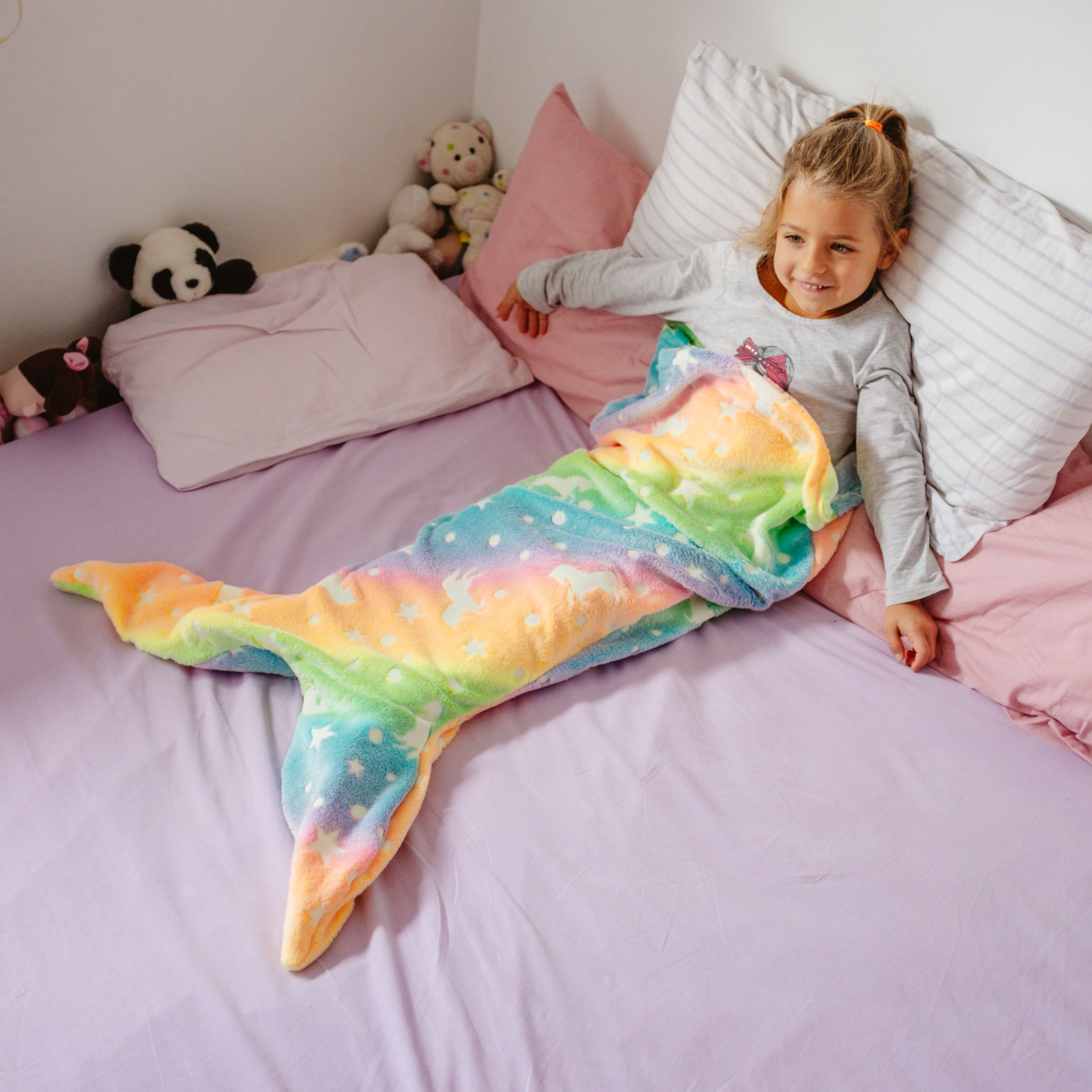 MermaidBlanket, deka v tvare chvosta morského dieťaťa - Image 8