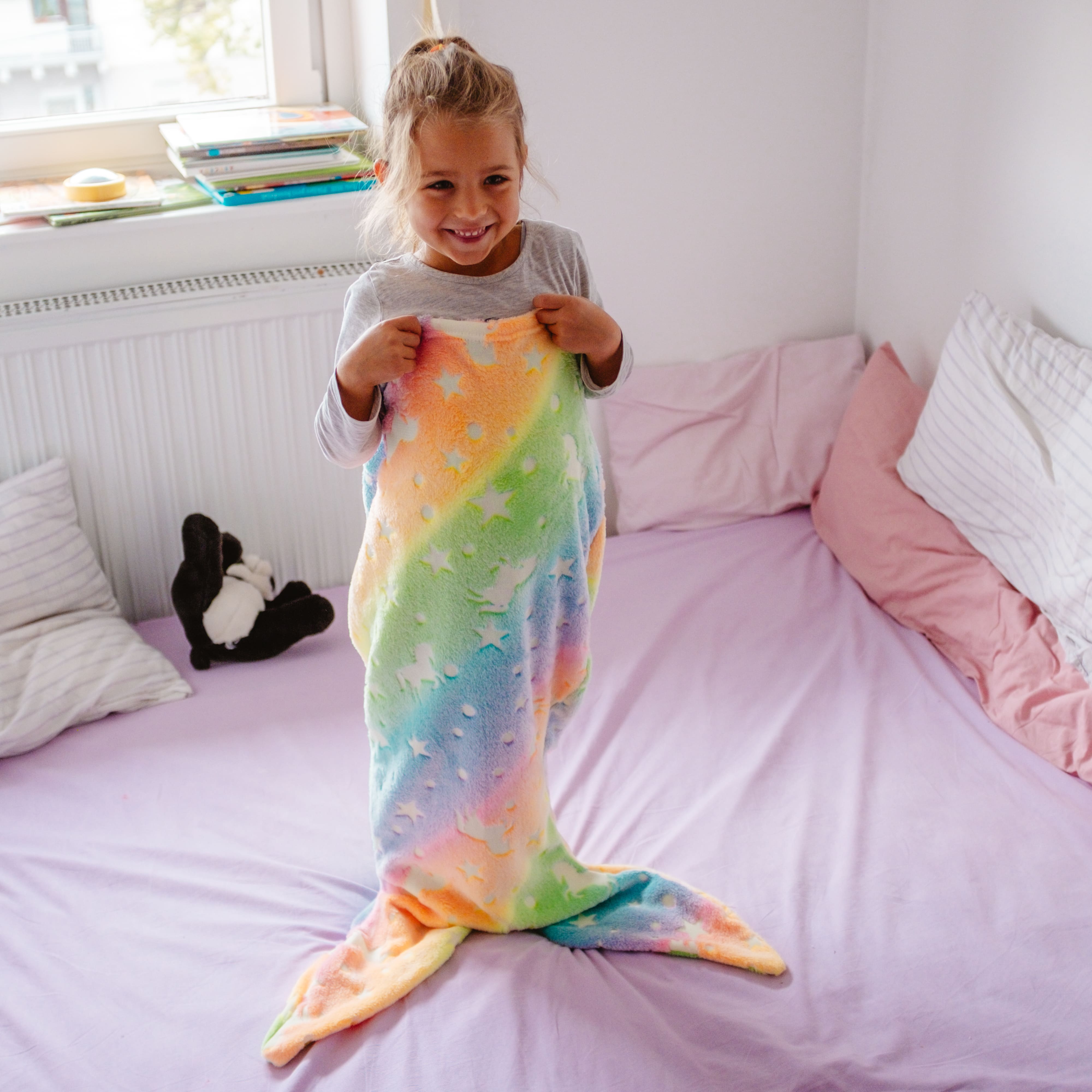 MermaidBlanket, deka v tvare chvosta morského dieťaťa - Image 9
