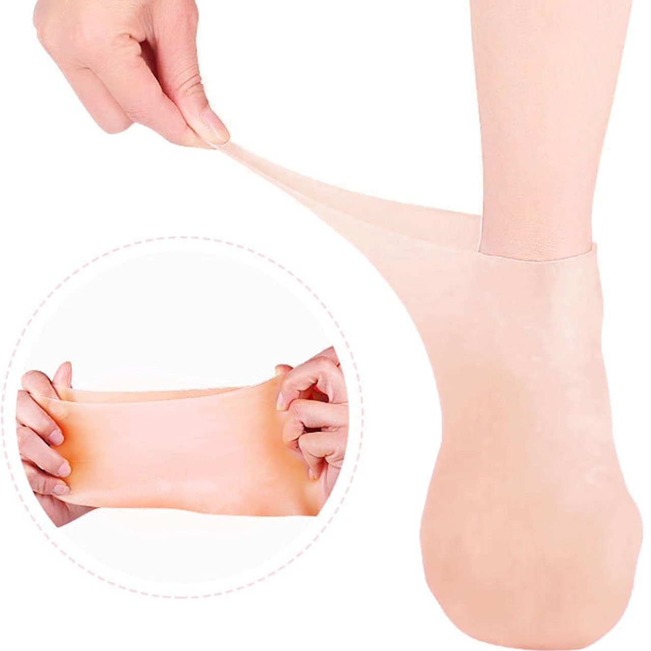 MoistMask, zvlhčujúce silikónové ponožky na starostlivosť o nohy - Image 6
