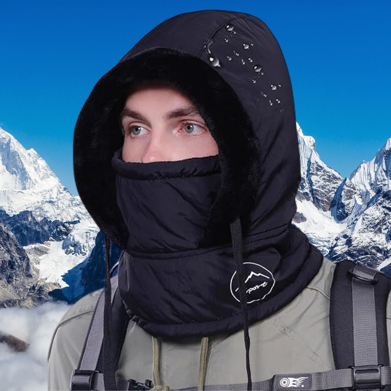 MuffHat, zimná čiapka so šálom a maskou - Image 3