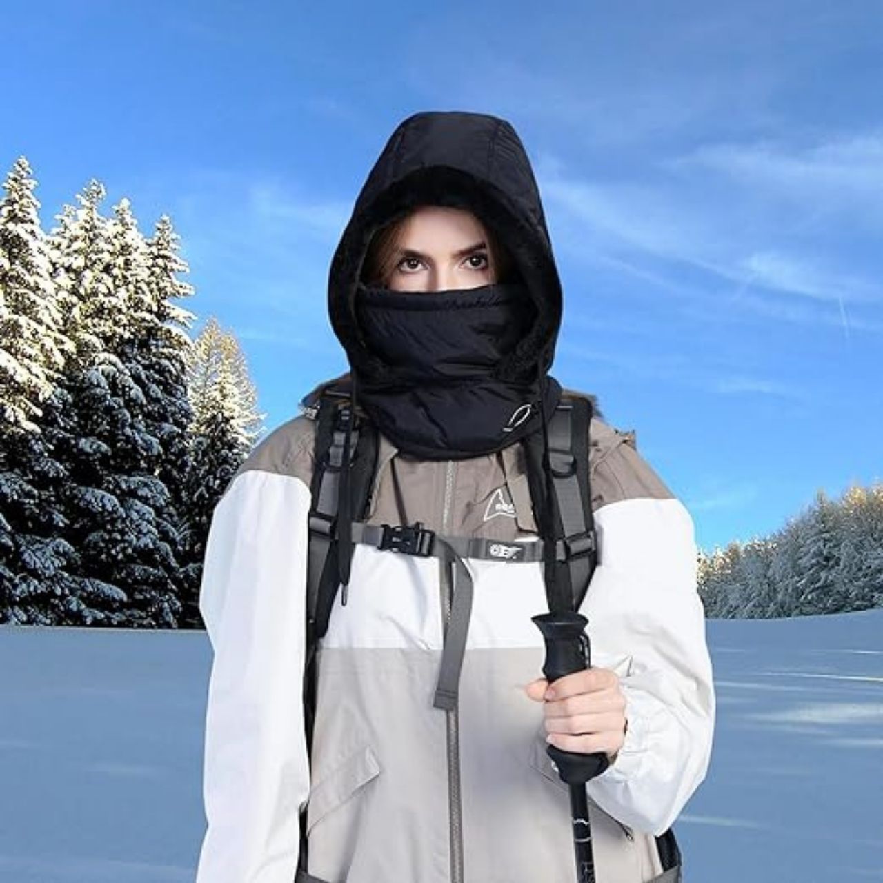 MuffHat, zimná čiapka so šálom a maskou - Image 6