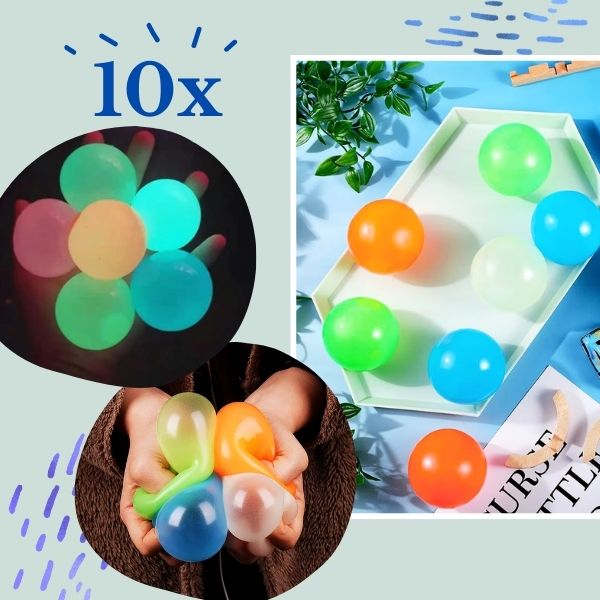 NEONBALLS, Svetel antistresový loptičky GlowBuddies - Image 4