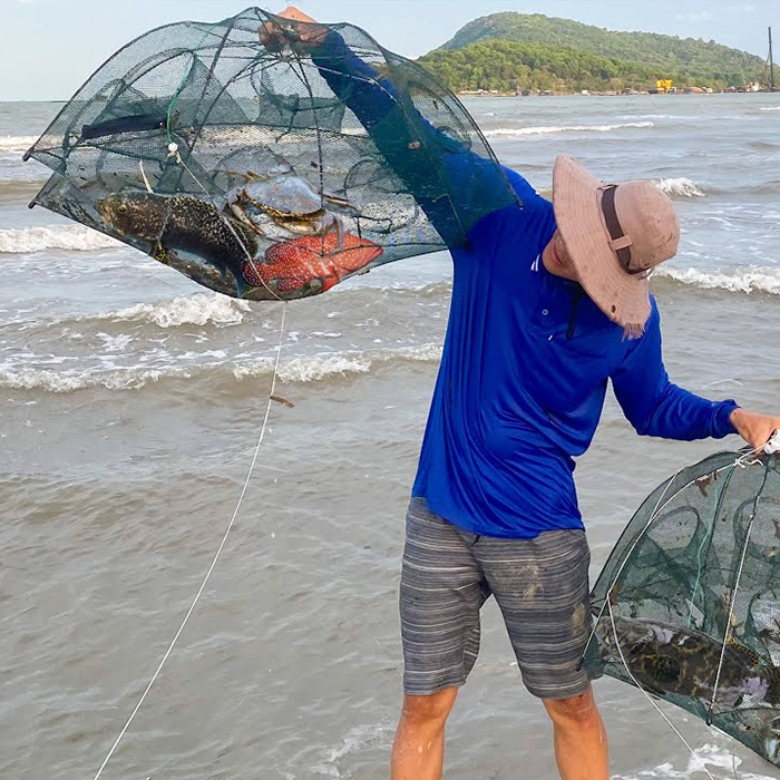 NetFish, sieťová pasca v tvare dáždnika na lov rýb a rakov - Image 7