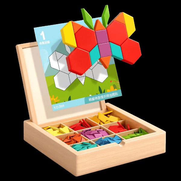 PUZZGEO, Magnetická drevená puzzle súprava (225 kusov) - Image 8